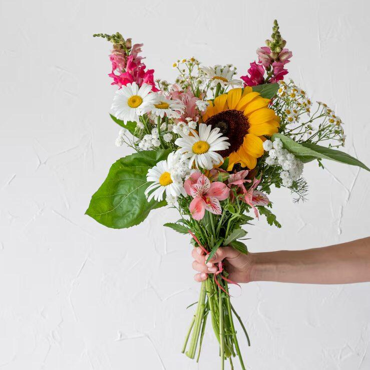 Fibonacci Flowers - Ruiker met geplukte bloemen